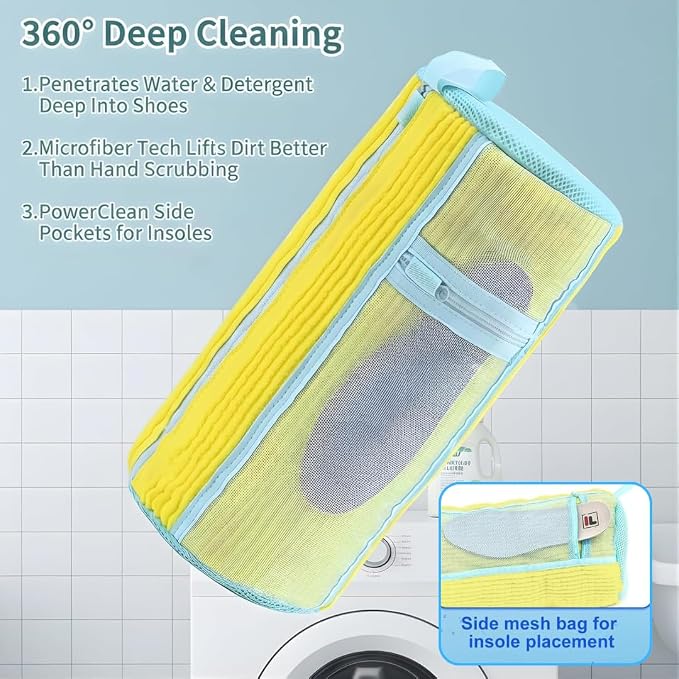 Shoe Washing Machine Bag Set – Durable Mesh Sneaker Laundry Bags - Image 6