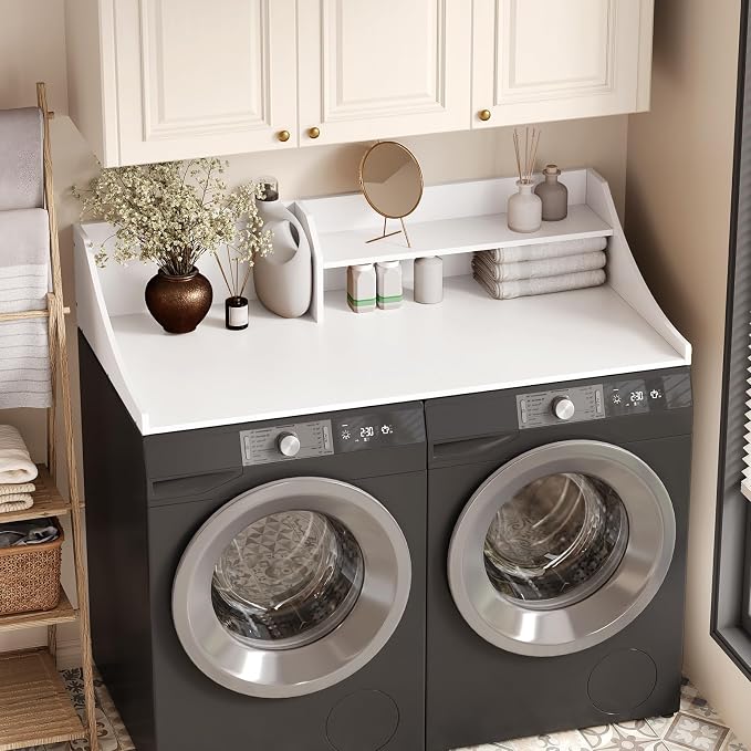 54'' Laundry Room Organization, 2-Tier Washer and Dryer Countertop - Image 4