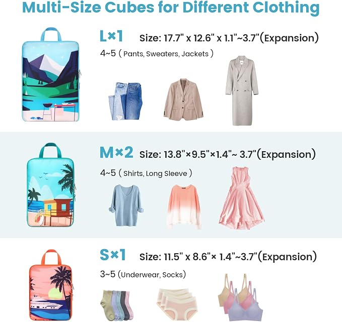 Cambond See Through Mesh Compression Packing Cubes - Image 3
