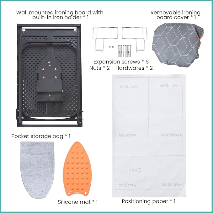 Seiritex Wall Mounted Ironing Board - Image 9
