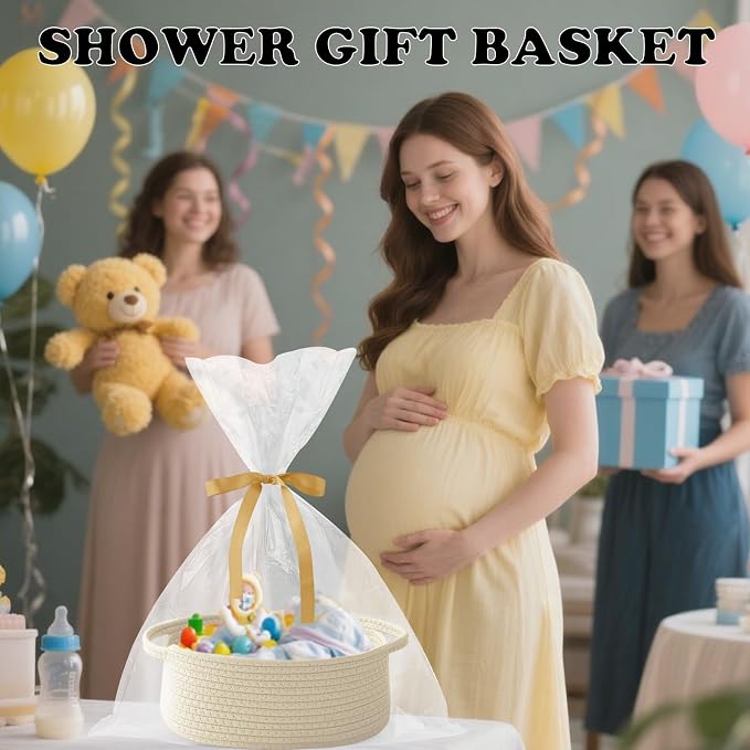 Small Woven Rope Basket-Empty Gifts Basket - Image 6