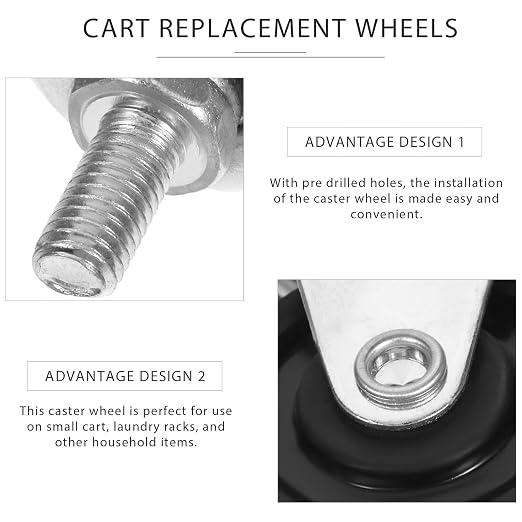 5-Inch Rubber Industrial Stem Caster Wheels - Image 3
