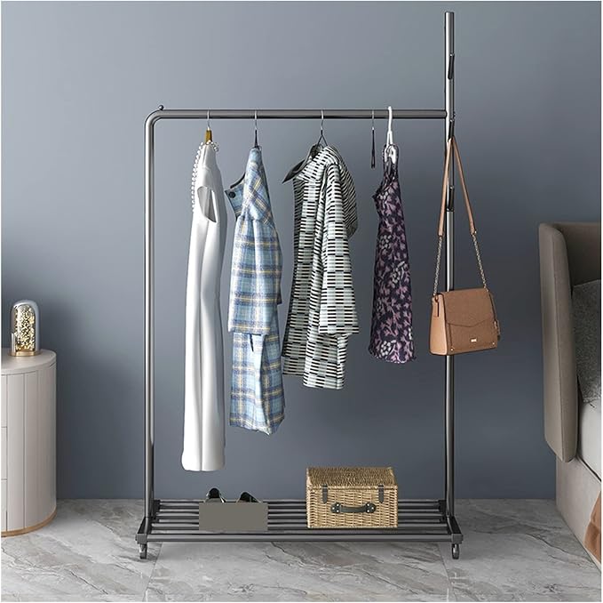 GLigeT Coat Rack Stand Home Floor-Standing Coat Rack Indoor Simple Simple Coat - Image 3