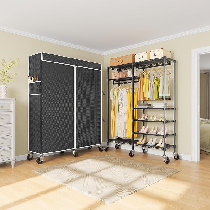 VIPEK R4C Portable Closet Rolling Clothes Rack Heavy Duty Adjustable Wardrobe - Image 8