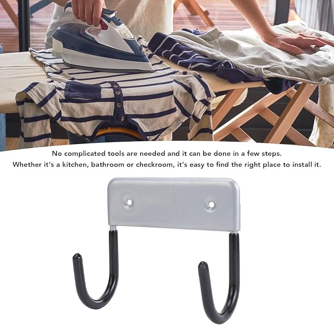 Ironing Board Hanger, Iron Wall Mount Holder - Image 2