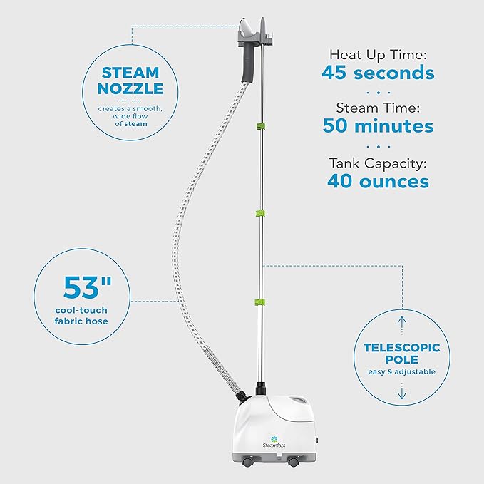 Steamfast SF-407 Canister Fabric Steamer, - Image 2
