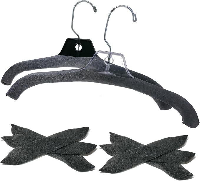 Foam Pad Hanger Covers, Charcoal Grey Foamies, 100 Pack by STOREFIXTURESDIRECT