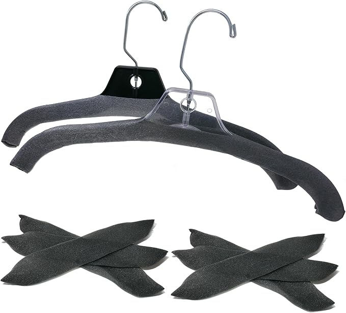 Foam Pad Hanger Covers, Charcoal Grey Foamies, 50 Pack by STOREFIXTURESDIRECT