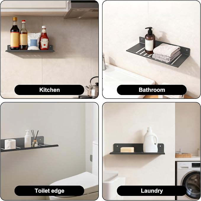Over The Sink Shelf – Bathroom Sink Shelf Over Faucet, Wall Mounted Floating - Image 6
