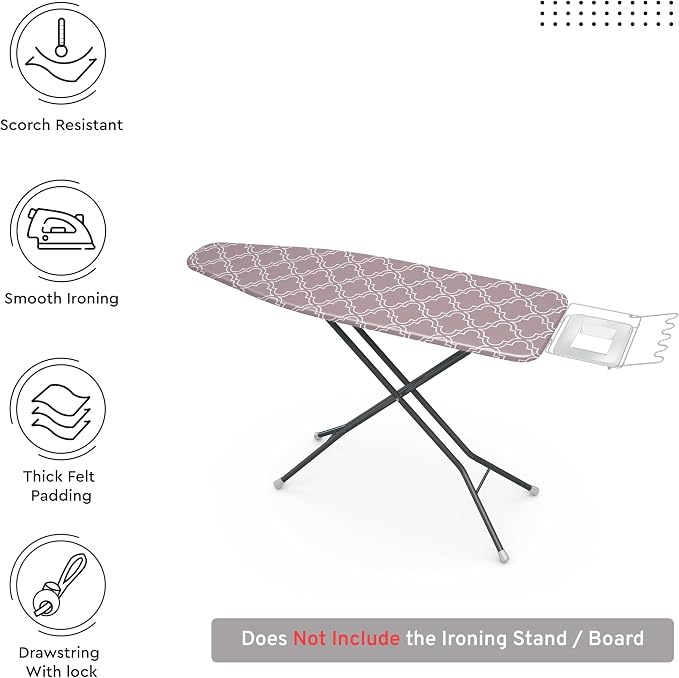 Encasa XO Ironing Board Cover and Pad 54"x18" - Image 3