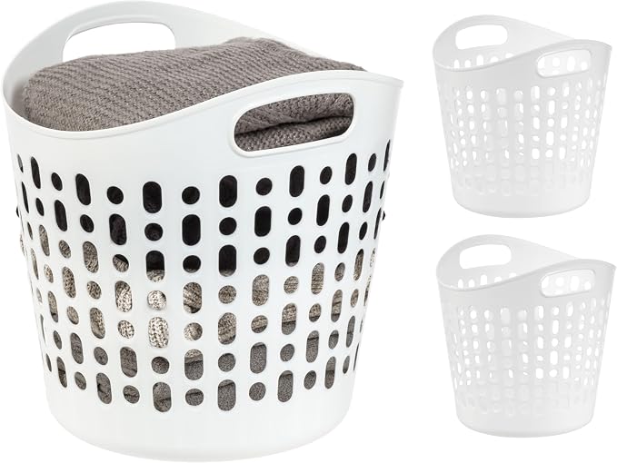 IRIS USA Plastic Laundry Basket, 27L by IRISUSA