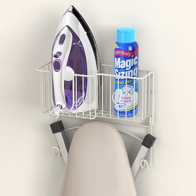 Simple Houseware Over-The-Door/Wall-Mount Ironing Board Holder - Image 3