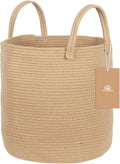 ShellKingdom Laundry Basket, Large Natural Rope Woven Storage Basket by ShellKingdom
