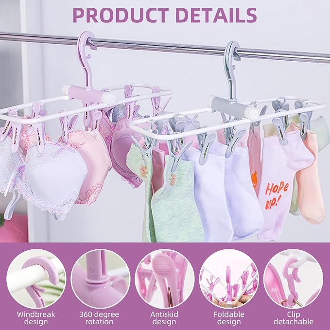 2 Pack Clothes Drying Rack, Laundry Drying Rack - Image 4