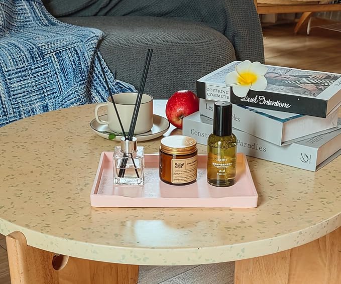 Pink Small Serving Tray, Countertop Organizer - Image 4