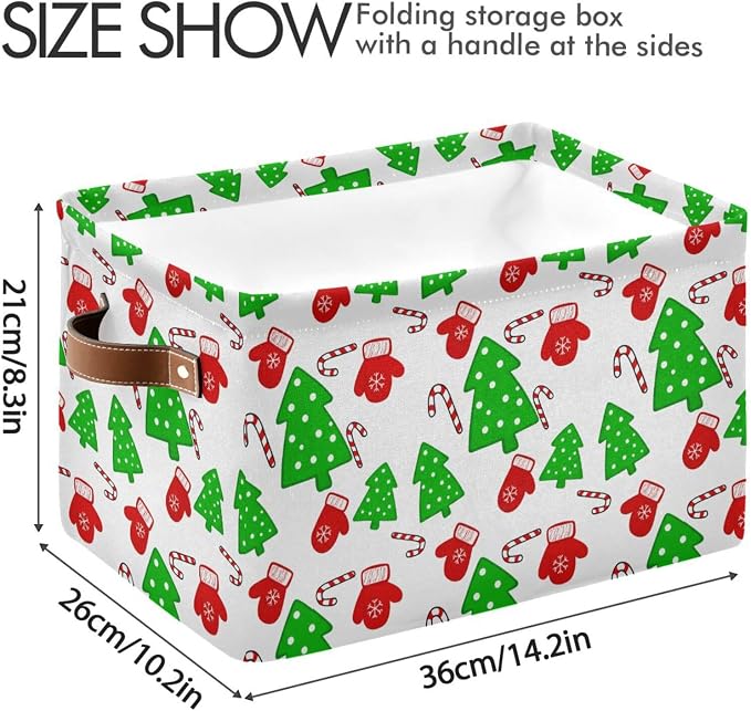 Christmas Tree and Gloves Storage Bin Storage Basket Dirty Clothes Sundries - Image 3