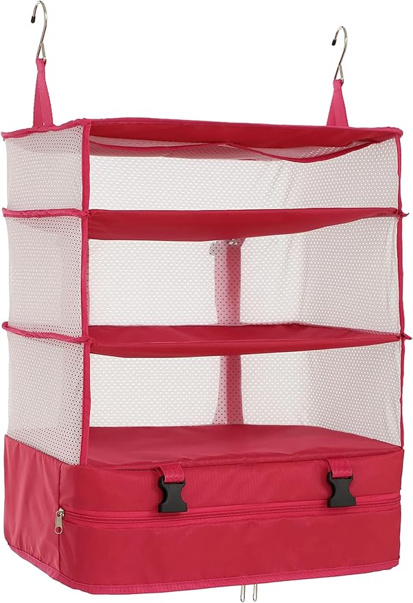ELEZAY Hanging Packing Cubes Portable Closet Shelves Travel Collapsible by ELEZAY