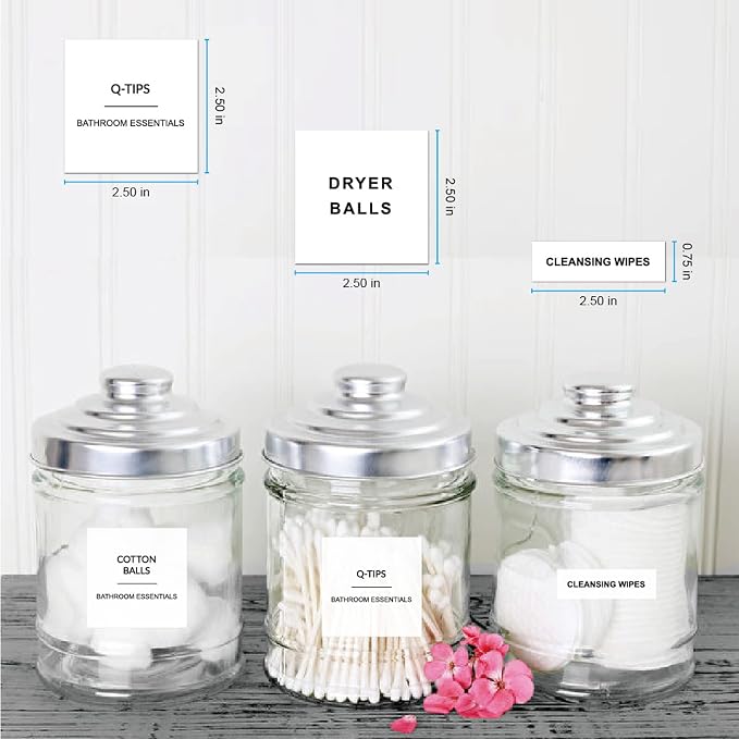 204pcs Waterproof Minimalist Style Bathroom Labels - Image 4