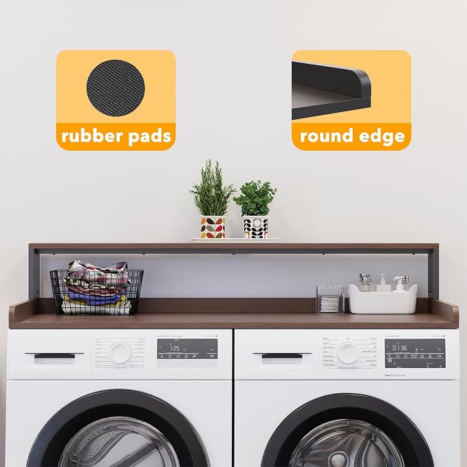 SpaceAid 2-Tier Washer Dryer Countertop, Laundry Topper - Image 7