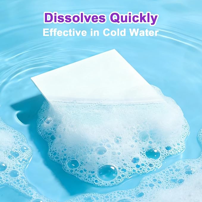 YUCO Laundry Detergent Sheets Lavender Scent 80 Loads Eco Friendly Laundry Soap - Image 7