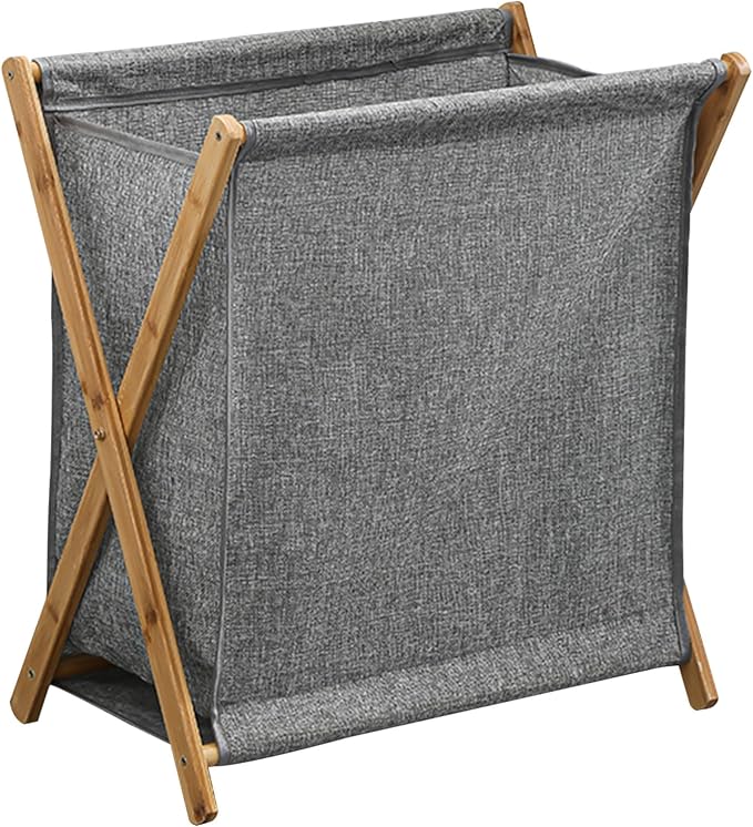 Large-Capacity Foldable Laundry Basket Freestanding Laundry Hamper Nan Bamboo by Unknown