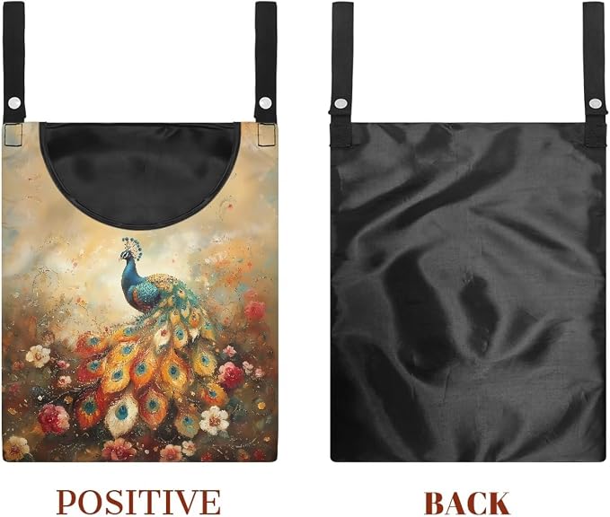 Clothes Pin Hanging Bag with Large Opening, Lightweight Hanging Laundry Bag - Image 7