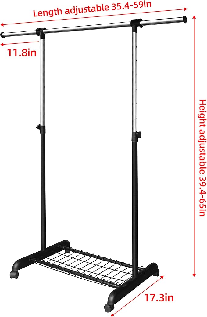 LiaMeE Adjustable Clothing Rack - Image 2