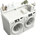 Washer and Dryer Countertop, 2 Tier Laundry Room Wood Countertop by XIHAADOY