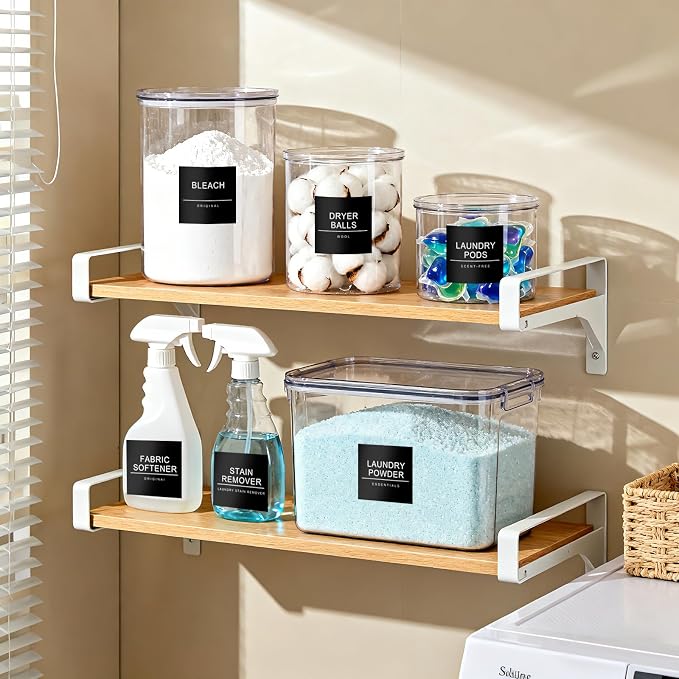 Laundry Room Labels Waterproof 36 Minimalist Home Organization Labels - Image 4