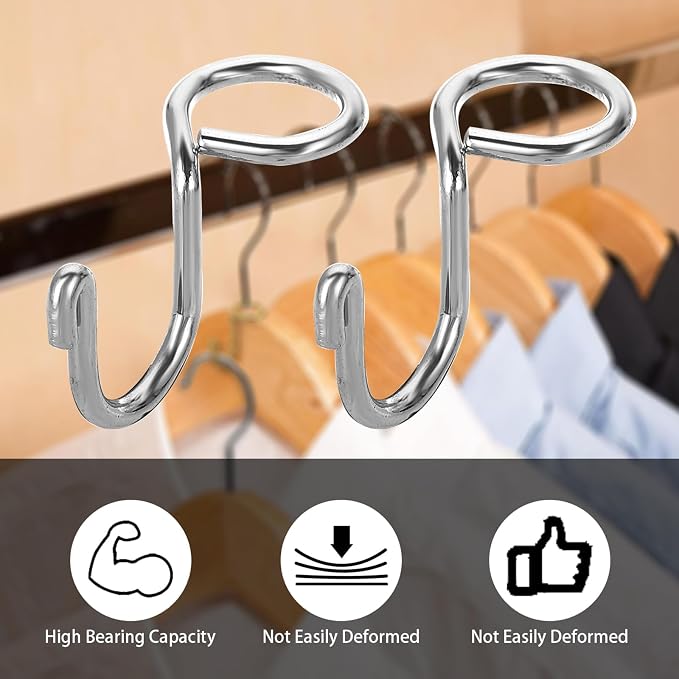 Sumnacon Hanger Hooks 30 Pcs Clothes Hanger Hook - Image 7