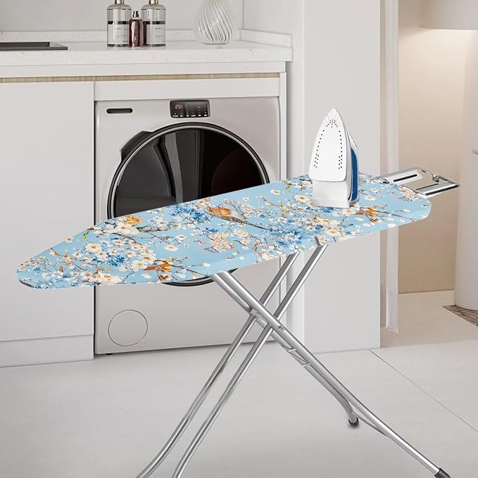 Blue Flower Ironing Board Cover and Pad 15x54 - Image 2