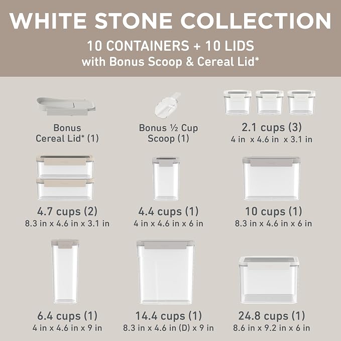 Bentgo Pantry - 22-Piece Airtight Food Storage Containers, Locking Lids - Image 7