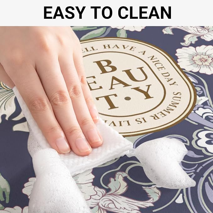 Floral Print Washing Machine Mat - Image 4