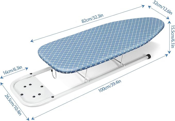 Duwee 12"×32" Table Top Ironing Board - Image 5