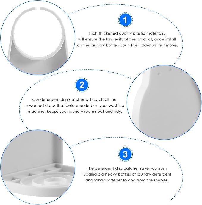 Laundry Detergent Cup Holder, Detergent Drip Catcher, Liquid Tray Dispenser - Image 5