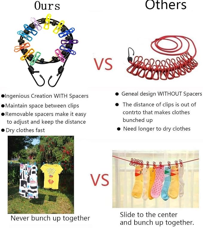 2 Pack Portable Clothesline - Image 6