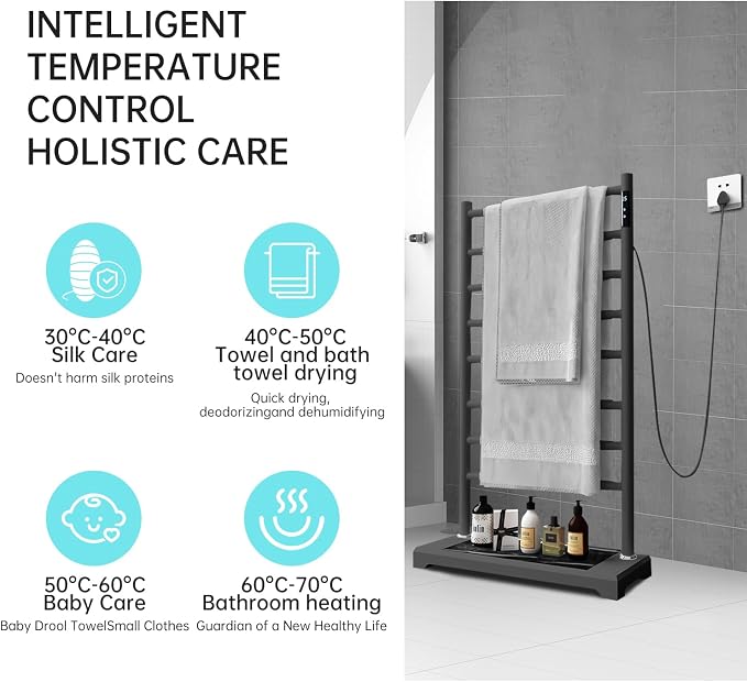 Freestanding Heated Towel Rack - Image 6