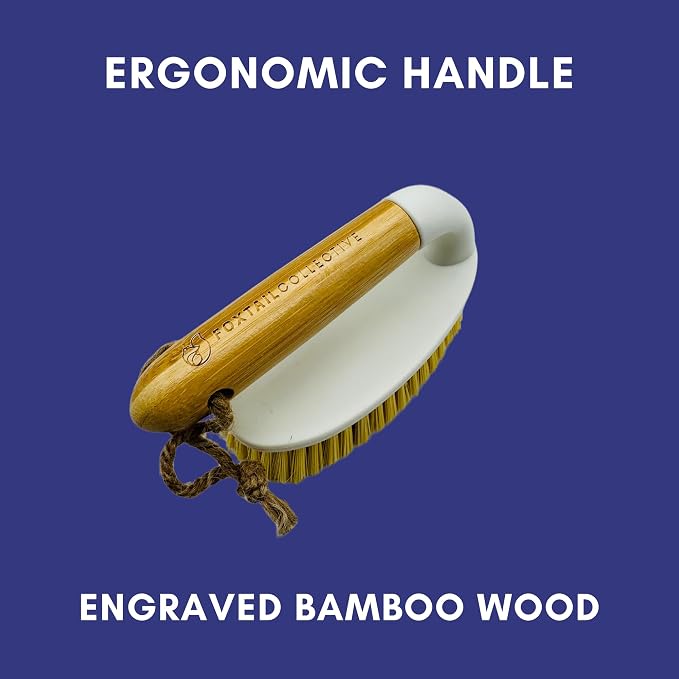Laundry Brush with Eco-Friendly Bamboo Handle by Foxtail Collective Bundle with - Image 4