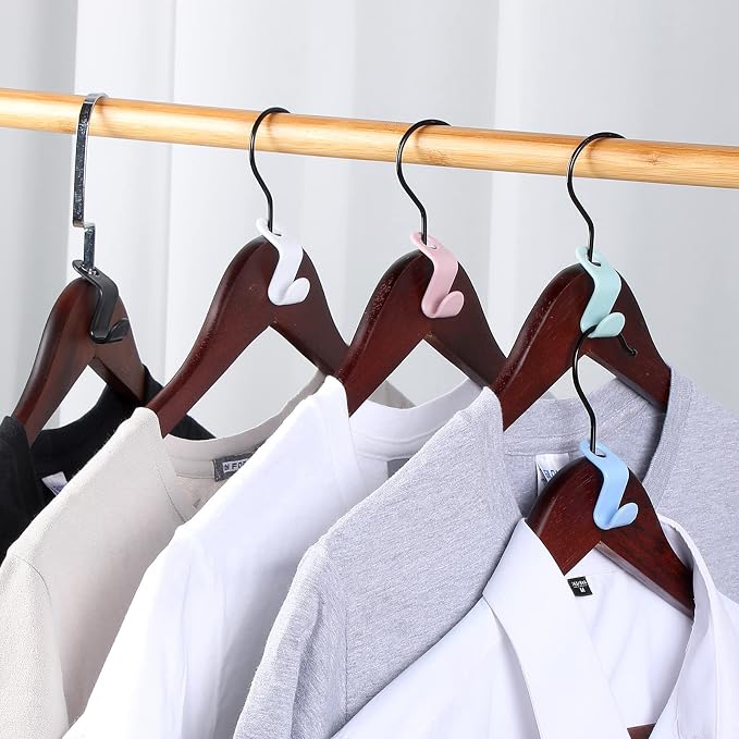 Fumete 300 Pcs Clothes Hanger Connector Hooks Extender Clips Heavy Duty - Image 6