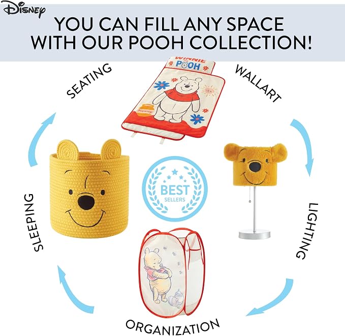 Disney Winnie the Pooh Pop Up Hamper – Collapsible Laundry Basket - Image 6