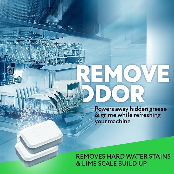 XROM Dishwasher Cleaner Tablets, Plant Based, Deep Clean and Descaler, Removes - Image 5