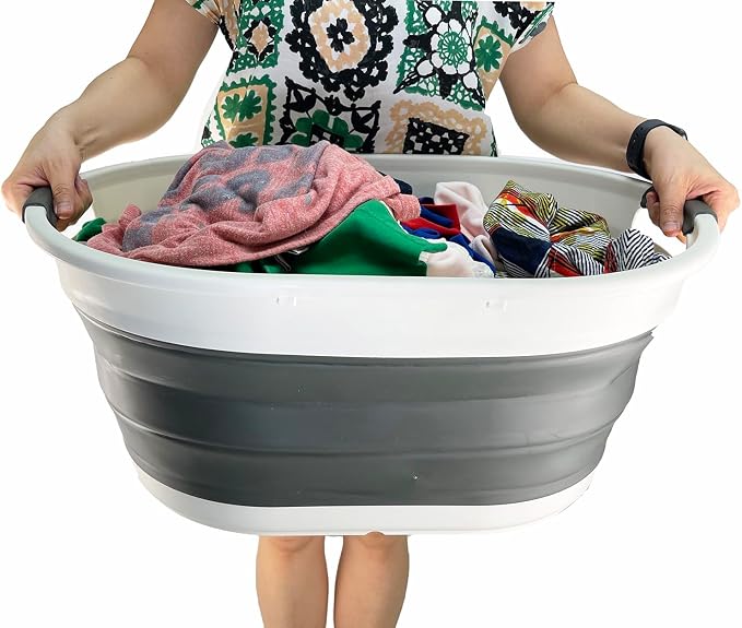 SAMMART 39L Collapsible Plastic Laundry Basket - Image 7