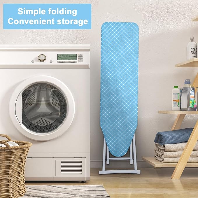 4-Leg Ironing Board, Full-Size Folding Ironing Board, Fold-Up Household Ironing - Image 3