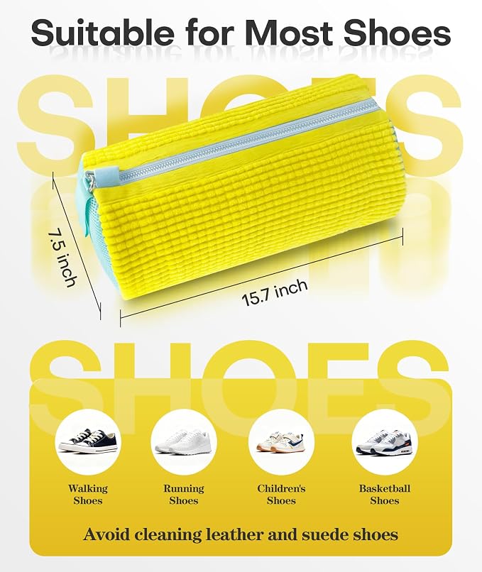 3-IN-1 Laundry & Shoe Washing Machine Bag Kit : Laundry Shoe Bag - Image 8