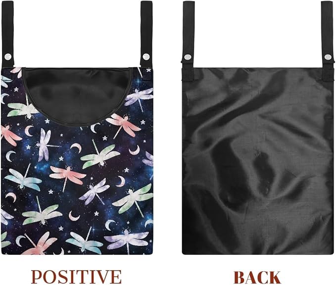 Dragonfly Moon Pin Collector Bag Clothespin Storage Bag Machine Washable - Image 7