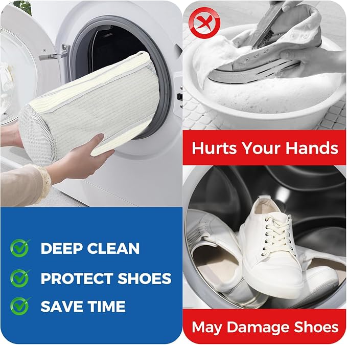 Shoe Washing Machine Bag, Laundry Shoe Bag - Image 4