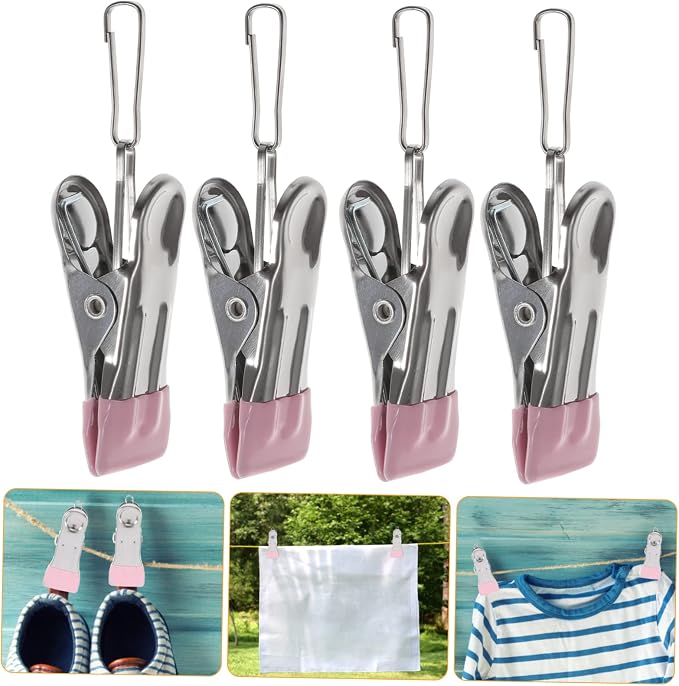 6pcs Heavy Duty Laundry Clothespins No-Trace Clothes Pin Clips - Image 8