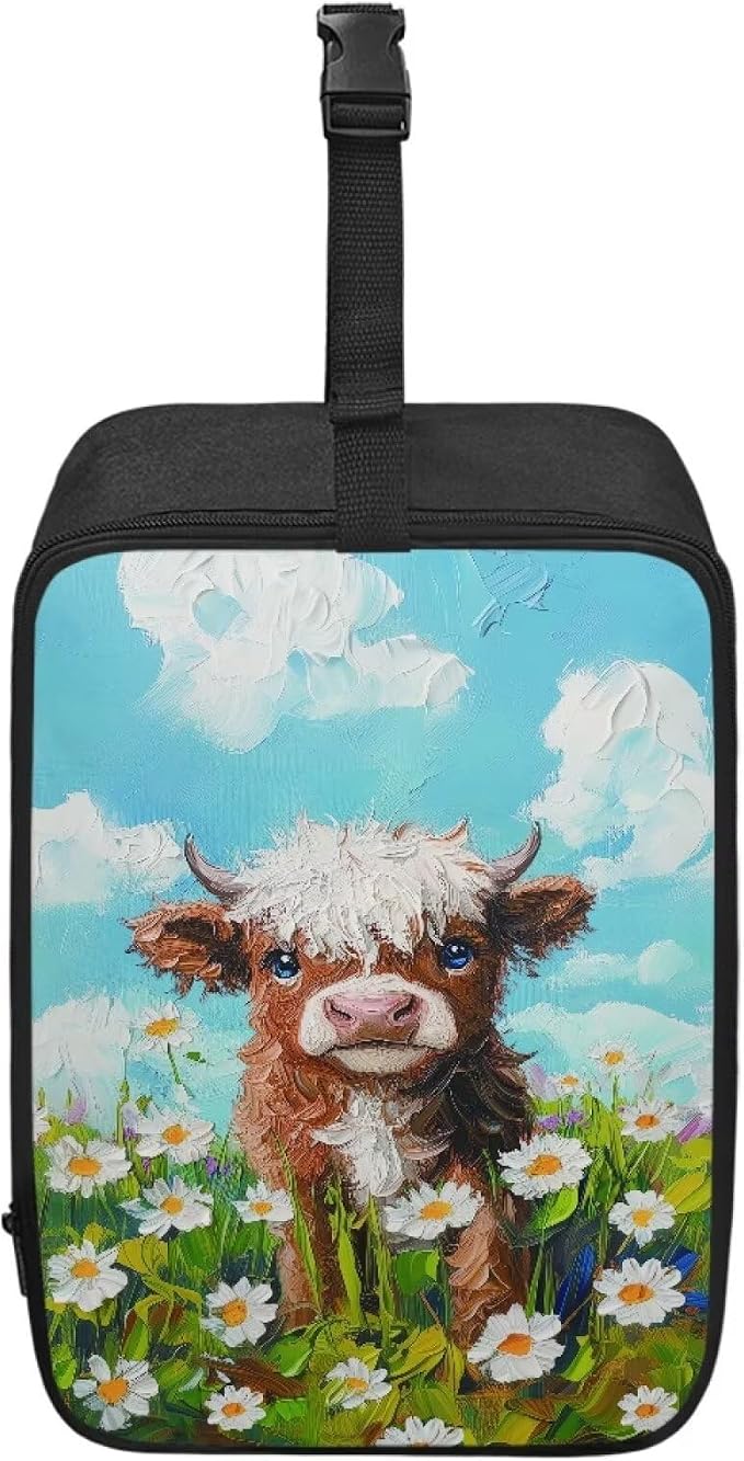 Steam Iron Travel Bag Daisy Cow Water-Resistant Protective Pouch by YUVAMAGIMO