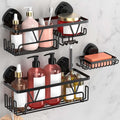 KEGII Shower Caddy Suction Cup, 3 Pack Removable Shower Shelves by KEGII