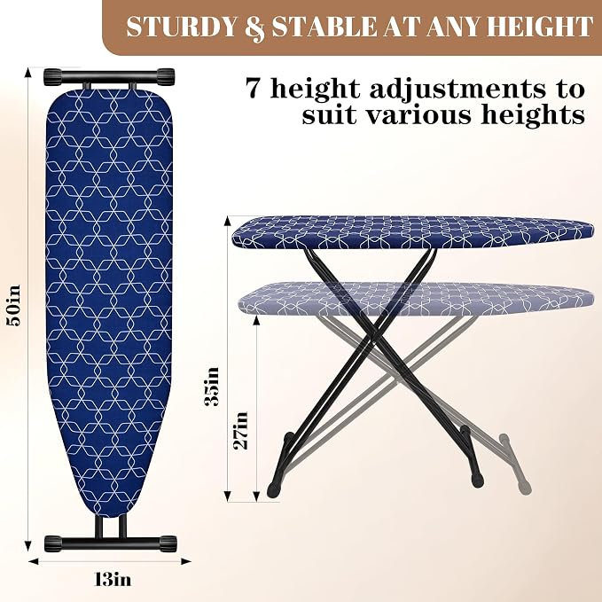 Classic Ironing Board, Compact and Space Saver, Size 43 x 13 Ironing Board - Image 2